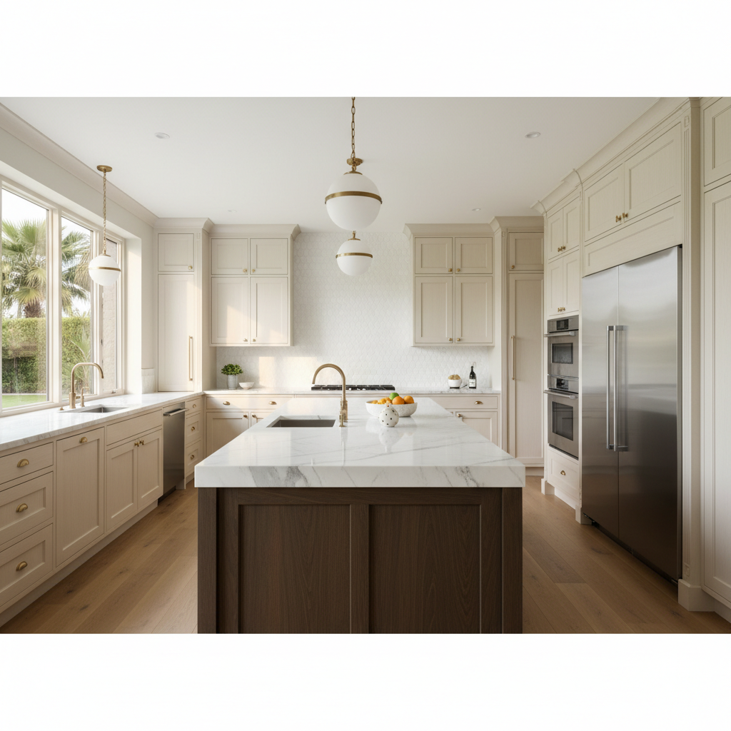 Premium kitchen with Thermador-style built-in appliances